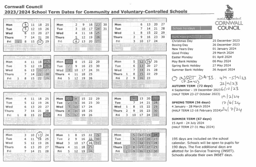 Term Dates Godolphin Primary School